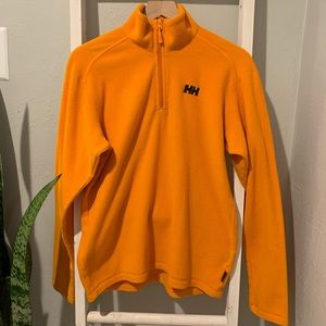 Men’s Helly Hansen Orange Fleece 1/4 zip Jacket
